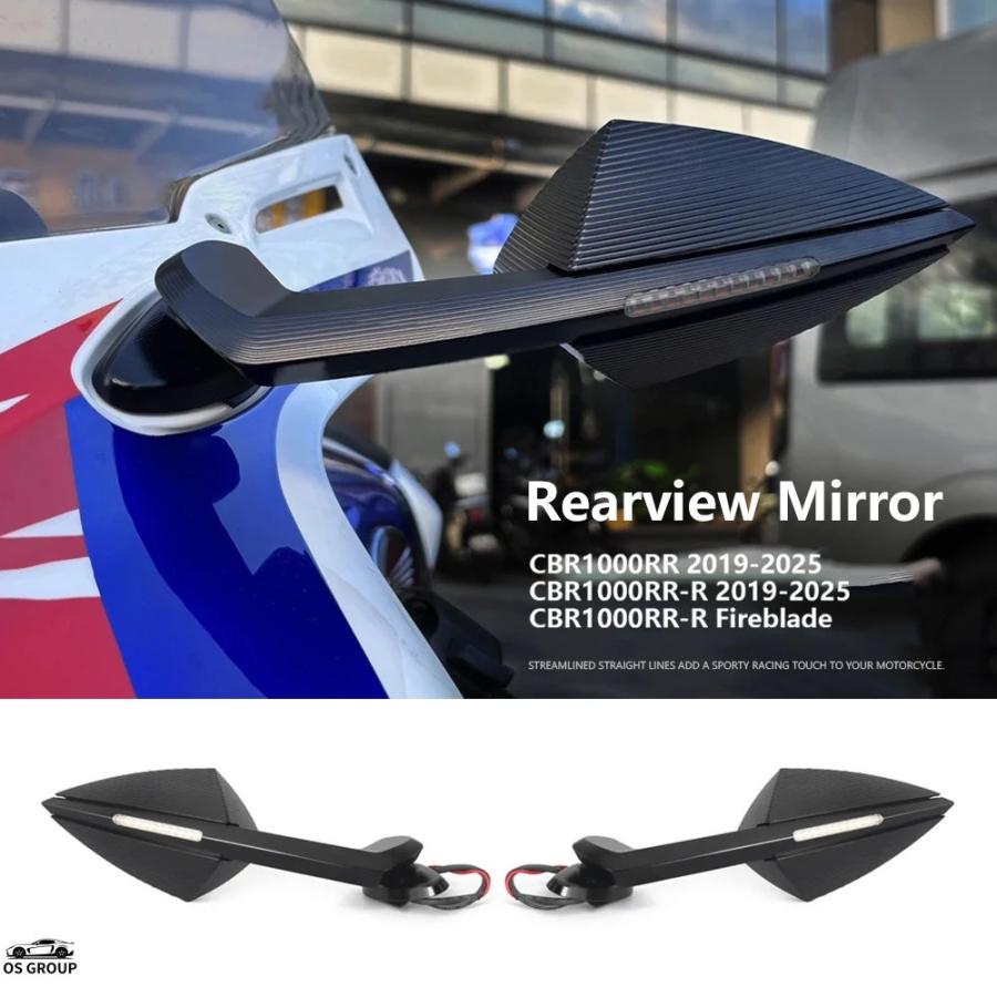 新品 CBR1000RR-R sc82 LEDウインカーミラー 並行輸入品 CBR1000RR 2024 バイク リア LED ウィンカー サイド ミラー