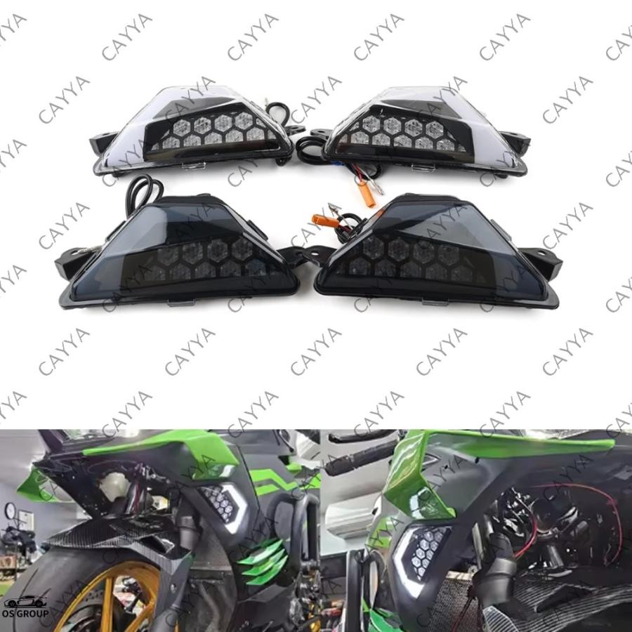並行輸入品】 フロント LED ウィンカーs インジケータ― カワサキ