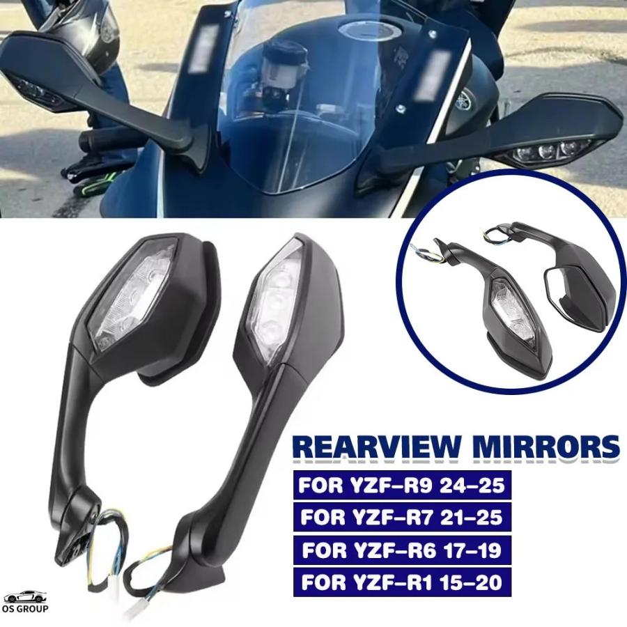 並行輸入品】 YZFR7 YZF-R7 21-25 YZFR9 YZF-R9 24-25 リア ミラー