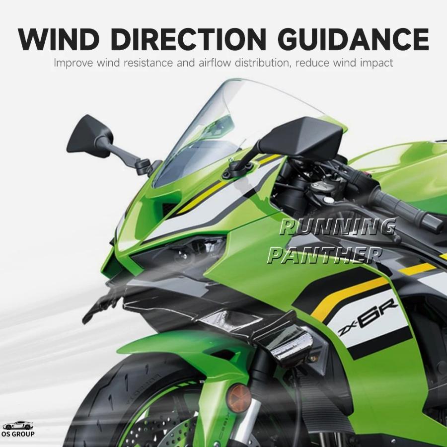 並行輸入品】 カワサキ ZX - 6R バイク カーボン フロント リップ