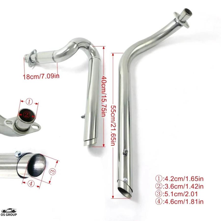 並行輸入品 Full エキゾースト パイプ キット サイレンサーs マフラーs