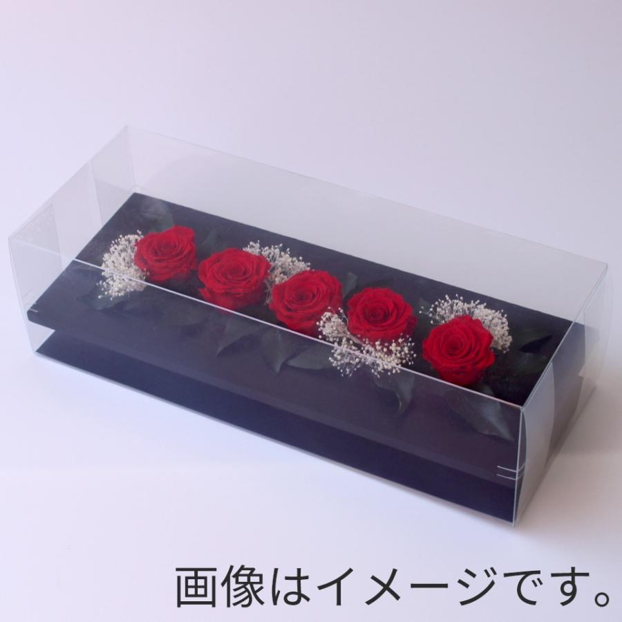 クリアケース フレームワイドM】プリザーブドフラワー ギフトボックス