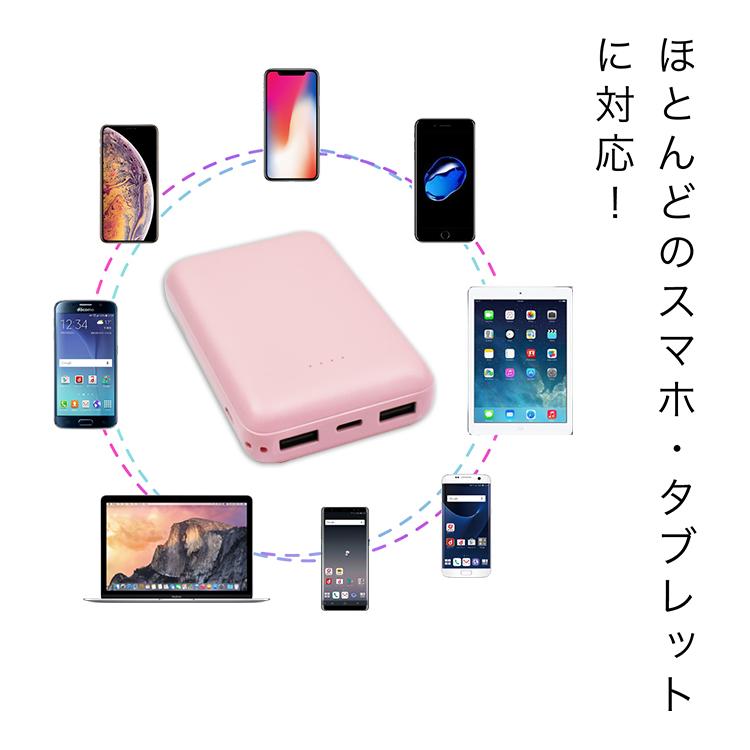 モバイルバッテリー iPhone 大容量 軽量 薄型 10000mAh 小型 急速充電 高品質 極小 コンパクト PSE認証済 iPad Android iPhone11 iPhone8 iPhonese 送料無料｜hanaro｜11