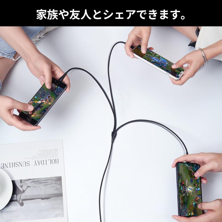 HanaRo 3in1 iPhone 充電ケーブル 1.2m 急速充電 ケーブル データ転送