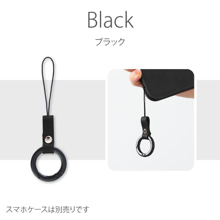 HanaRo ストラップ 本革 リングストラップ ホールドリング 指 レザー
