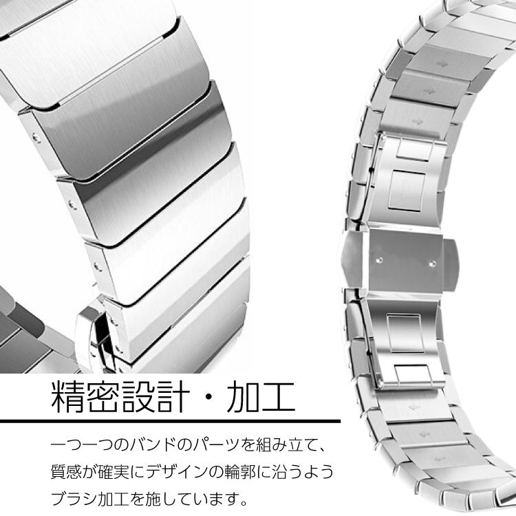 アップルウォッチ バンド ステンレス ベルト 交換用ラグ付き apple watch series9 SE Ultra2 series8 series7 series6 49mm 40mm 44mm 45mm 交換 38mm 41mm 42mm｜hanaro｜07