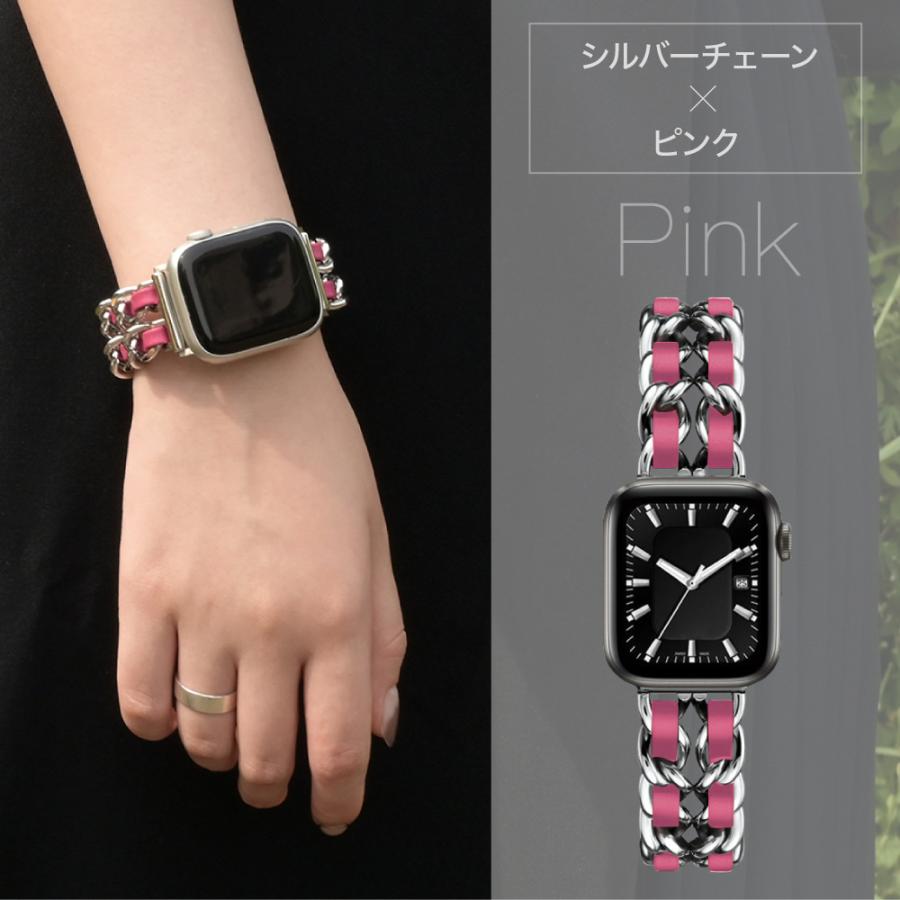 HanaRo アップルウォッチ バンド ステンレス チェーン ベルト Apple