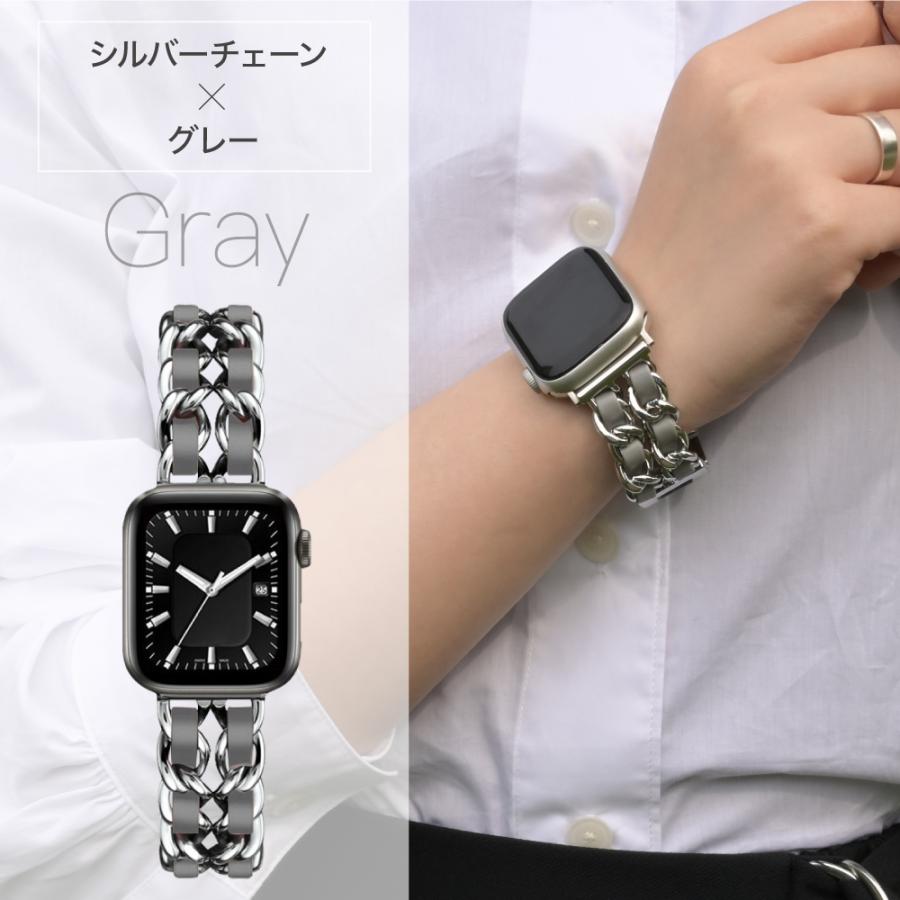 HanaRo アップルウォッチ バンド ステンレス チェーン ベルト Apple