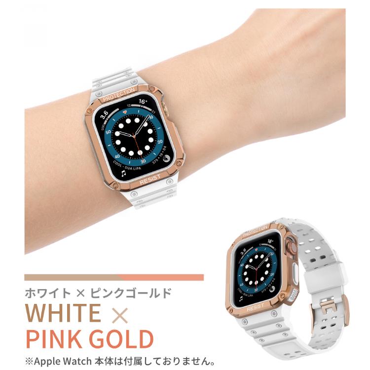 アップルウォッチ バンド ケース 一体式 ベルト ケース 一体型 カバーセット apple watch series9 series8 SE series7 38mm 40mm 41mm 42mm 44mm 45mm 交換｜hanaro｜13