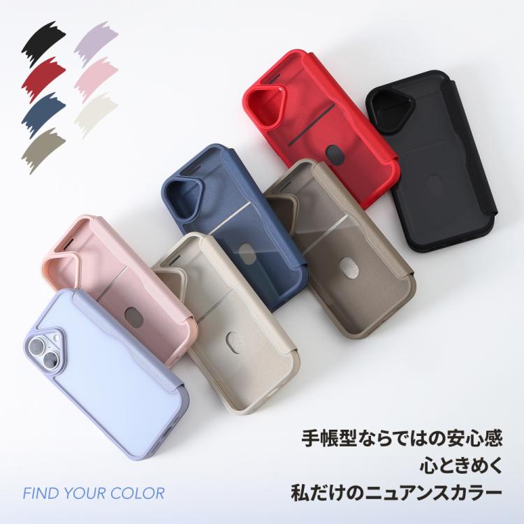 HanaRo iPhone17 ケース 手帳型 クリア iPhone17e iPhone16e ケース