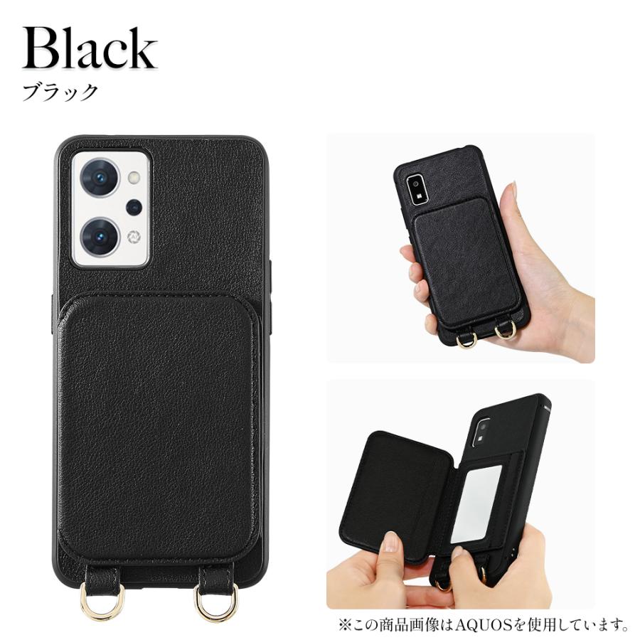 HanaRo OPPO Reno11 A ケース ミラー付き OPPO Reno9 A OPPO Reno7 A