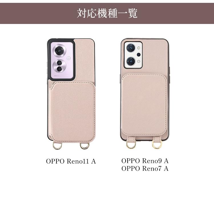 HanaRo OPPO Reno11 A ケース ミラー付き OPPO Reno9 A OPPO Reno7 A