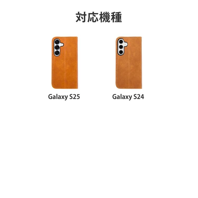 HanaRo Galaxy S24 ケース 手帳型 本革 Galaxy S25 ケース 