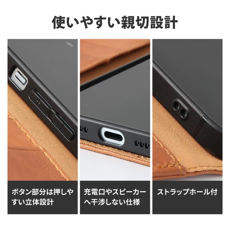 HanaRo iPhone17 ケース 手帳型 iPhone17e iPhone16 iPhone16Pro 本革