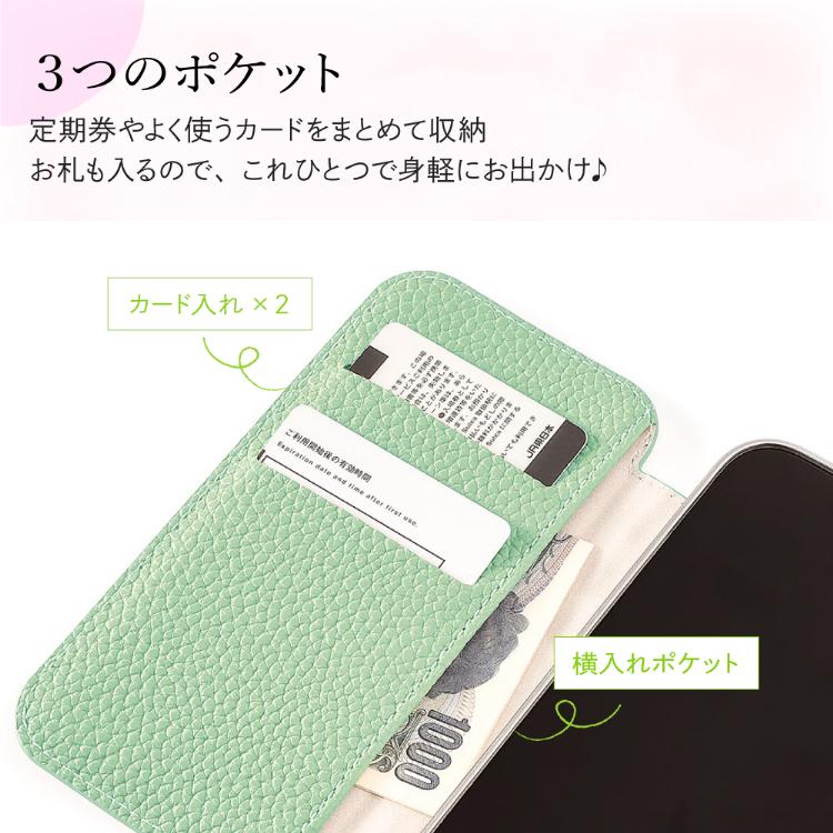 HanaRo iPhone17 ケース 手帳型 マグネットなし メタリック iPhone17e 