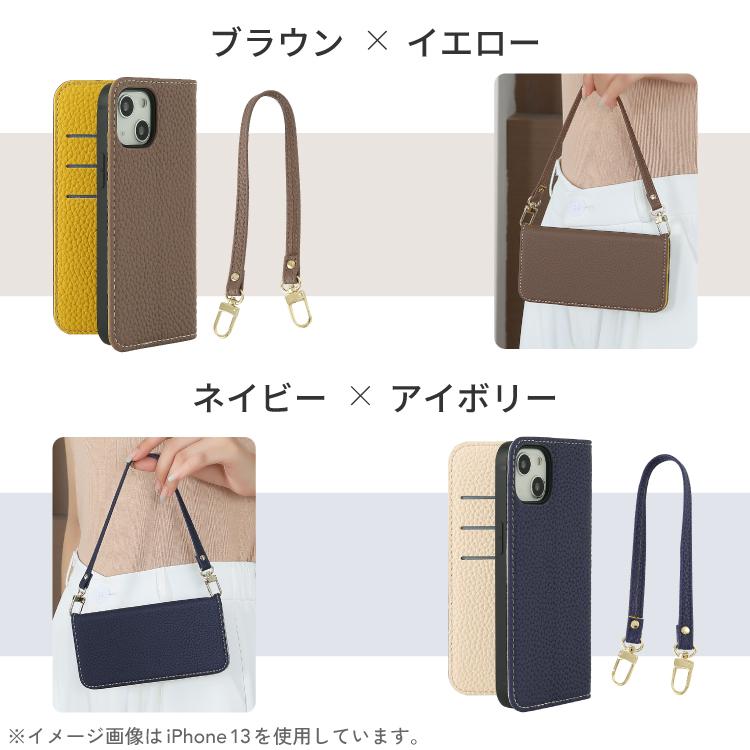 未使用　アーバンボビー　iPhone17ケース　ハンドストラップ　セット HanaRo iPhone17 ケース 手帳型 ストラップ付き ハンドストラップ