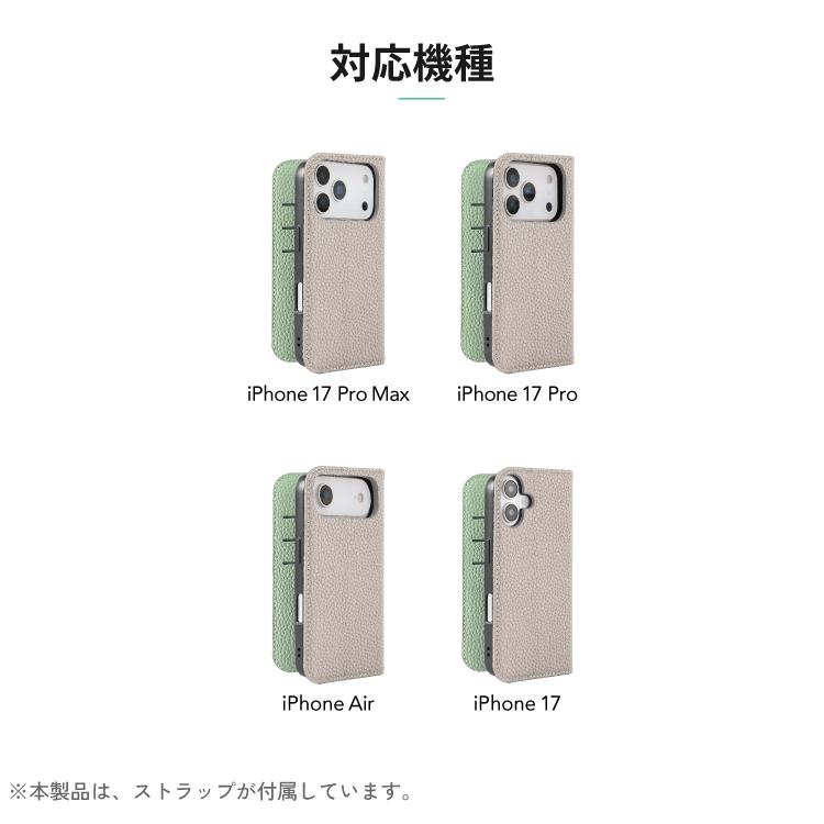 HanaRo iPhone17 ケース 手帳型 ストラップ付き iPhone17e ケース