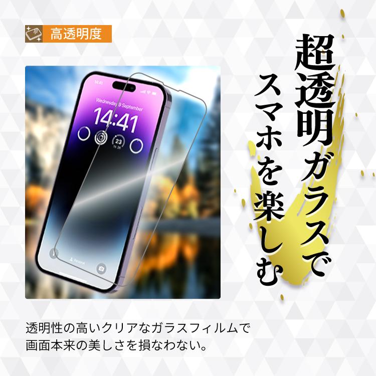 iPhone 保護フィルム iPhone14 フィルム 2枚入り ガラス iPhone15 