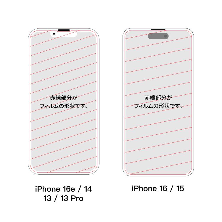 iPhone17 ガラスフィルム ガイド枠付き iPhone17e フィルム iPhone16e iPhone16 iPhone17Pro iPhone15 iPhone14 13 13pro SE 保護フィルム 画面フィルム | HanaRo | 17