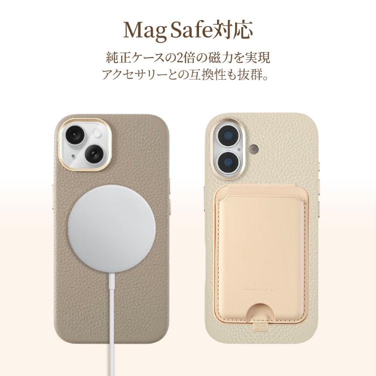 HanaRo iPhone17 ケース 本革 Magsafe iPhone17e iPhone16 iPhone16e