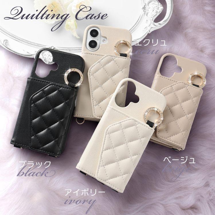 HanaRo iPhone17 ケース ショルダー ストラップ iPhone16 ケース 背面