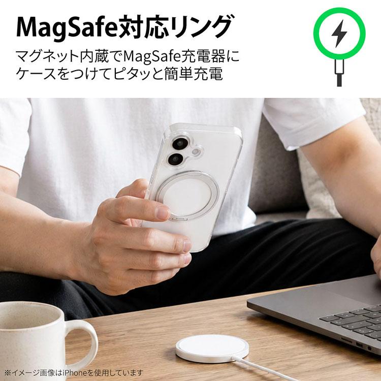 iPhone17 ケース Magsafe対応 リング付き iPhone17e iPhone16 iPhone16e iPhone17Pro Air 16Pro iPhone18Pro 17ProMax 18ProMax リング TPU アイフォン17 | HanaRo | 04
