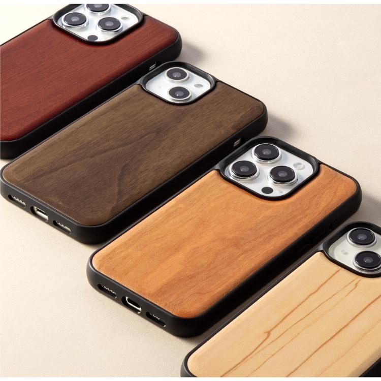 【Iphone15】ウッドデザインのスマホケース　マグセーフ対応　ブラウン HanaRo iPhone15 ケース MagSafe対応 iPhone14 ケース iPhone15Pro