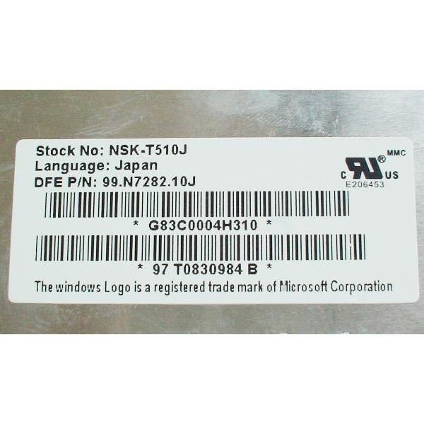 Lenovo ノートPC用 日本語キーボード 42T3428(BCF-89JP