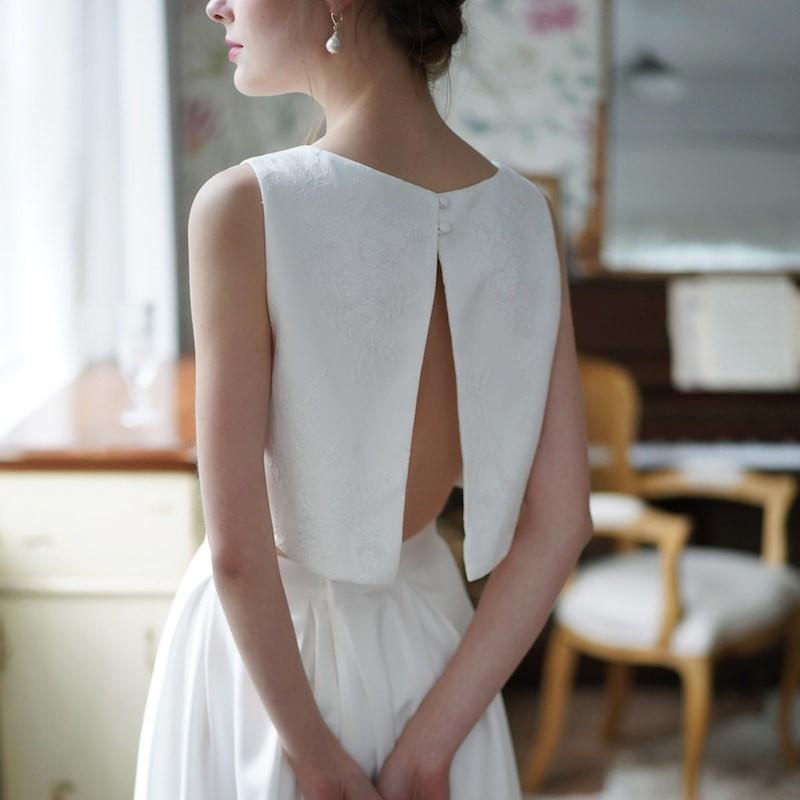 ウエディングドレス 二次会 フィッシュテール 購入 セパレート 白 結婚