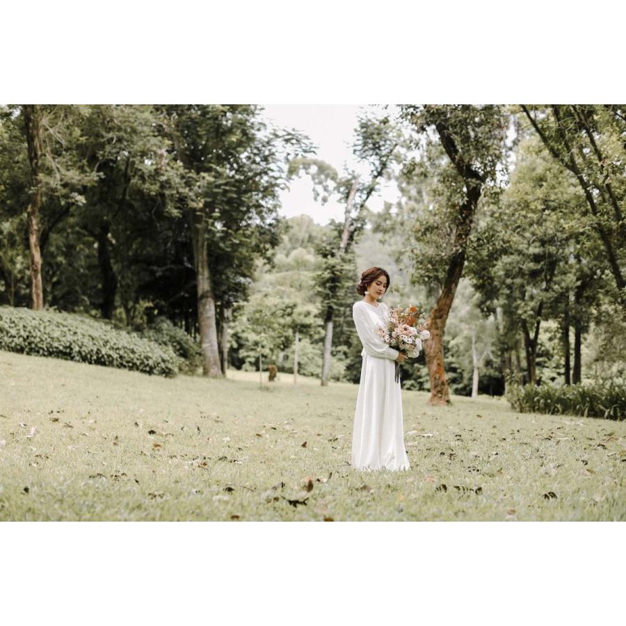 ウエディングドレス 二次会 購入 袖あり Aライン 格安 安い 白 花嫁 フォトウエディング 結婚式 披露宴 ビーチ婚 Fw1924 パーティードレス専門店ファーナ 通販 Yahoo ショッピング