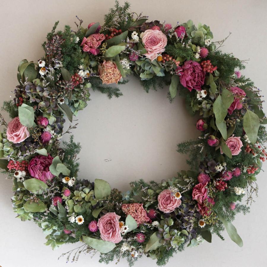 特大 1点もの 約直径50cm 】 ピンクグリーンのエレガントな大きい