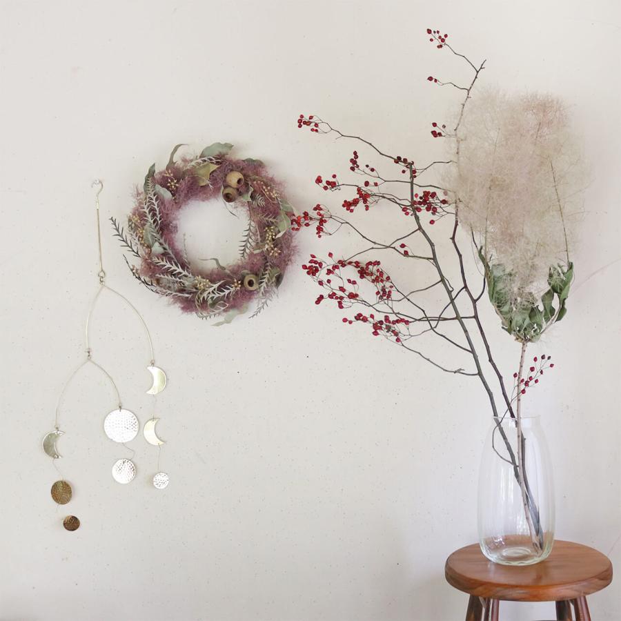 大枝 赤い実 長さ約60cm〜80cm】 野バラの実 ◇ドライフラワー / 花材