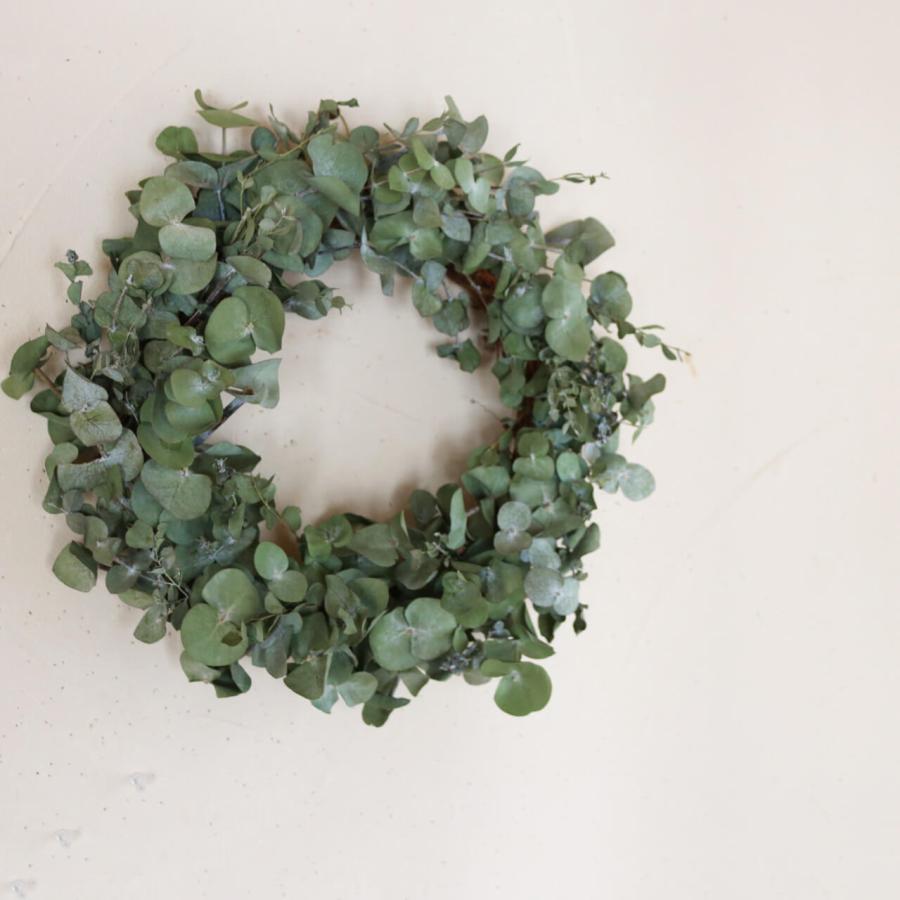 約直径34cm】大きなユーカリのリース ＊ ユーカリだけのシックで  