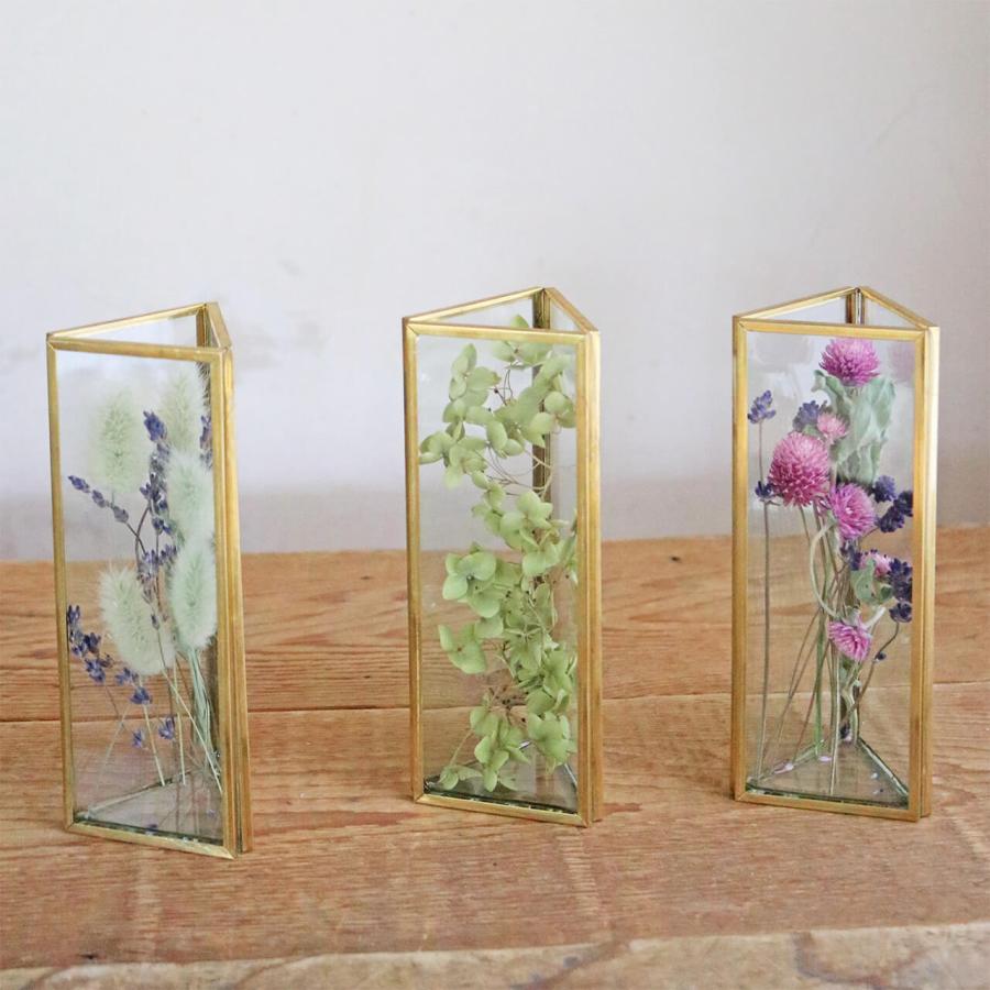 お花セット】 フレームフラワーベース ソリッド S ＊ ドライフラワー 
