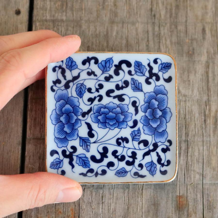 ウズベキスタン リシタン陶器 ボウル ブルー L ＊ おしゃれ ナチュラル