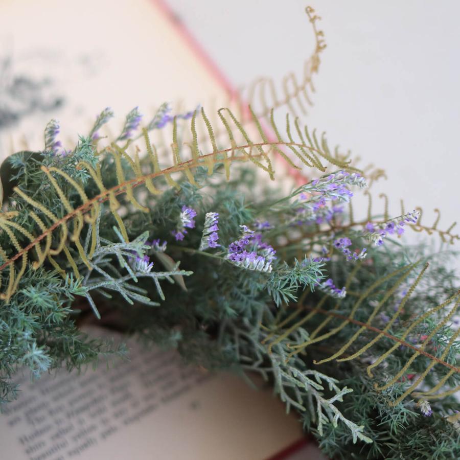 1点もの 約直径25cm 】針葉樹とブルーファンタジアのシックなグリーン