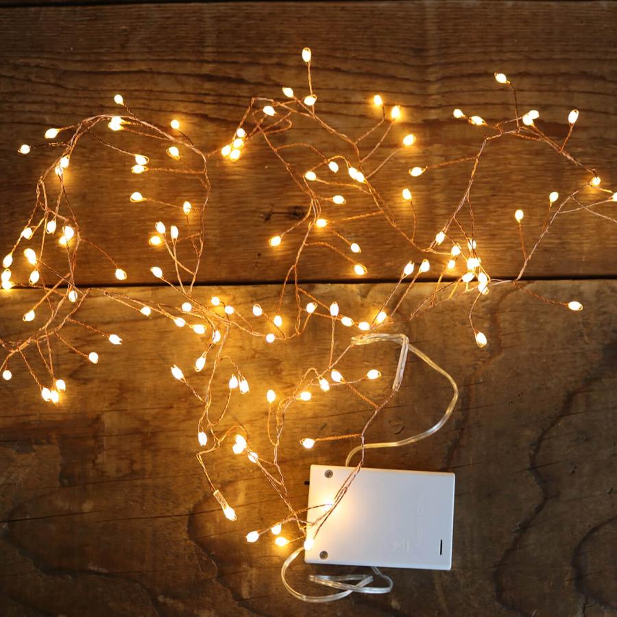 LEDライト ワイヤーライト ブランチ グロート コッパー ◇ 電池式