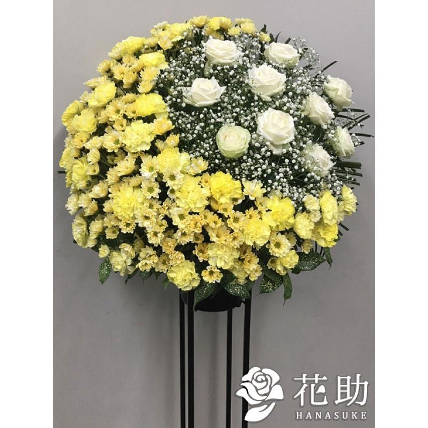 高品質　ムーンストーン　お花　フラワー　強シラー　スタンド付き フラワーコンシェルジュ厳選花屋の月の形をしたムーンスタンド花 1段