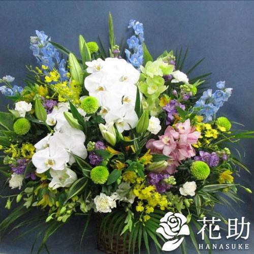フラワーコンシェルジュが厳選した花屋の胡蝶蘭入り御供えアレンジメント花　20000円