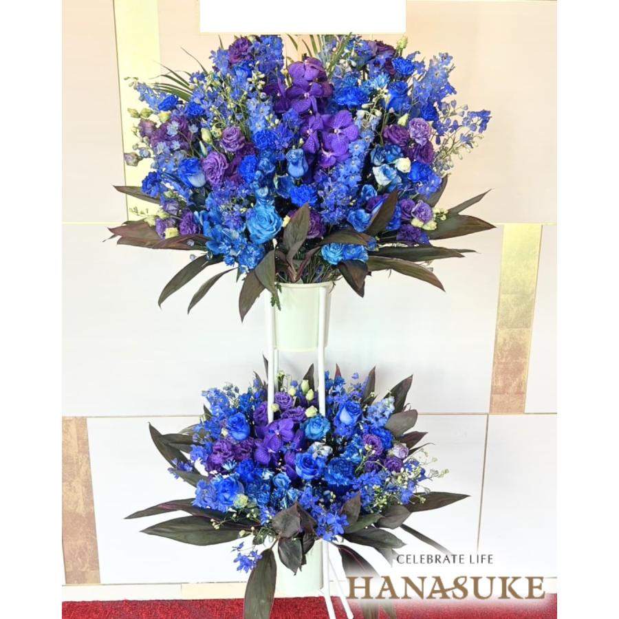 スタンド花】フラワーコンシェルジュ厳選花屋の【青バラ入り】スタンド