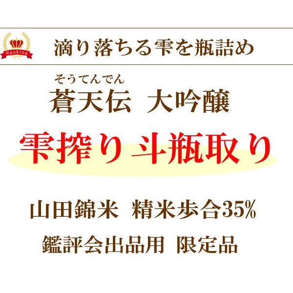 爆買 お歳暮 2025 退職祝い 男性 大吟醸 日本酒 蒼天伝（そうてんでん