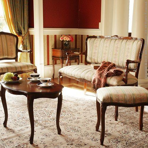 アンティーク調 輸入家具 ヴェローナクラシック ラブチェア 2人用ソファ