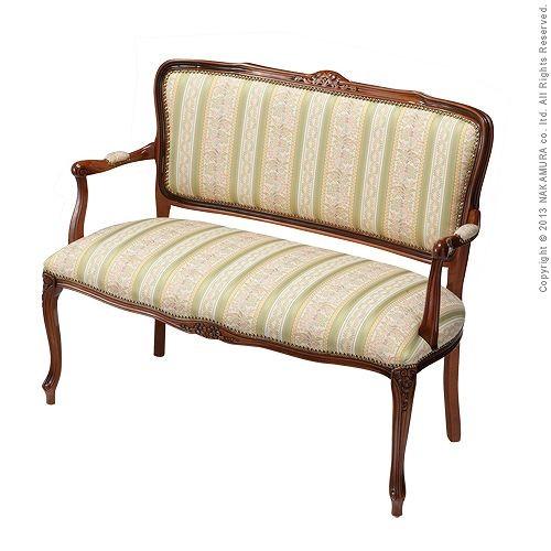 アンティーク調 輸入家具 ヴェローナクラシック ラブチェア 2人用ソファ