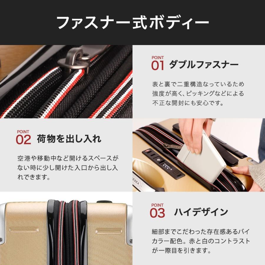 スーツケース キャリーケース Mサイズ 日本製 拡張機能 超多機能 静音