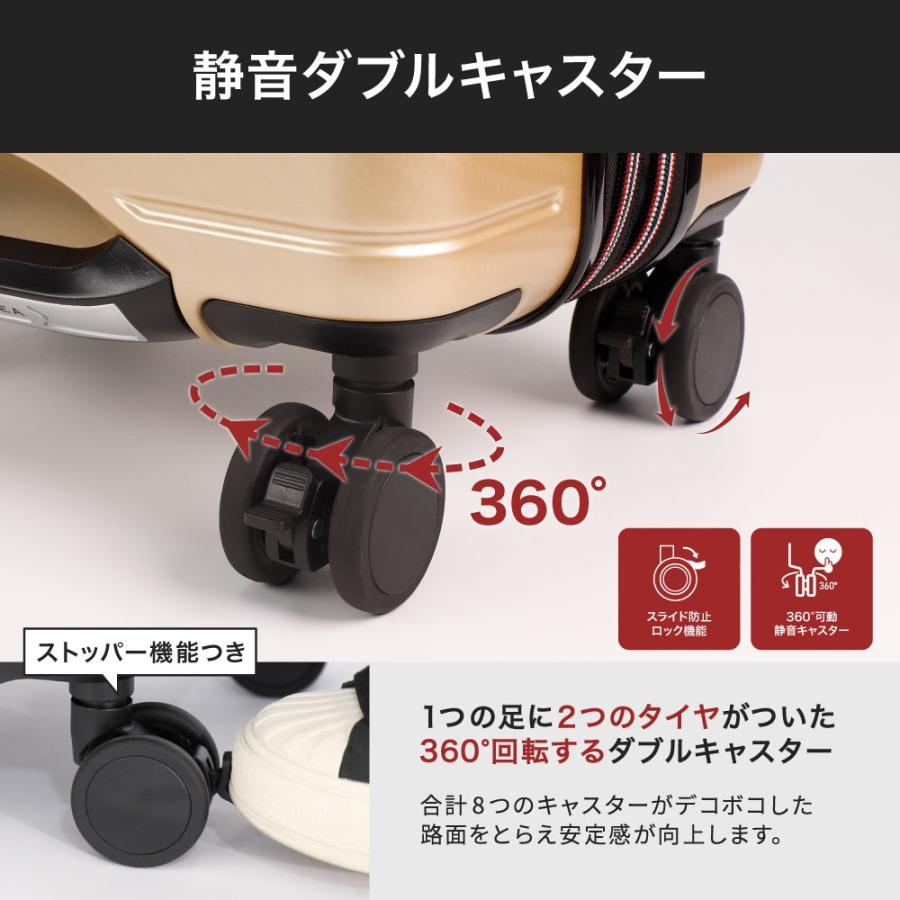 スーツケース キャリーケース Mサイズ 日本製 拡張機能 超多機能 静音