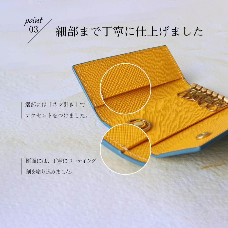 キーケース レディース 本革 革 カード 車 ブランド キーリング カード