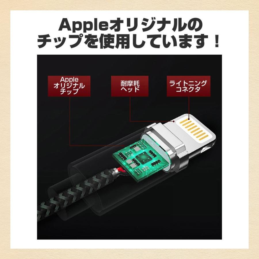 1m iPhoneケーブル ライトニングケーブル MFi認定済み 断線防止