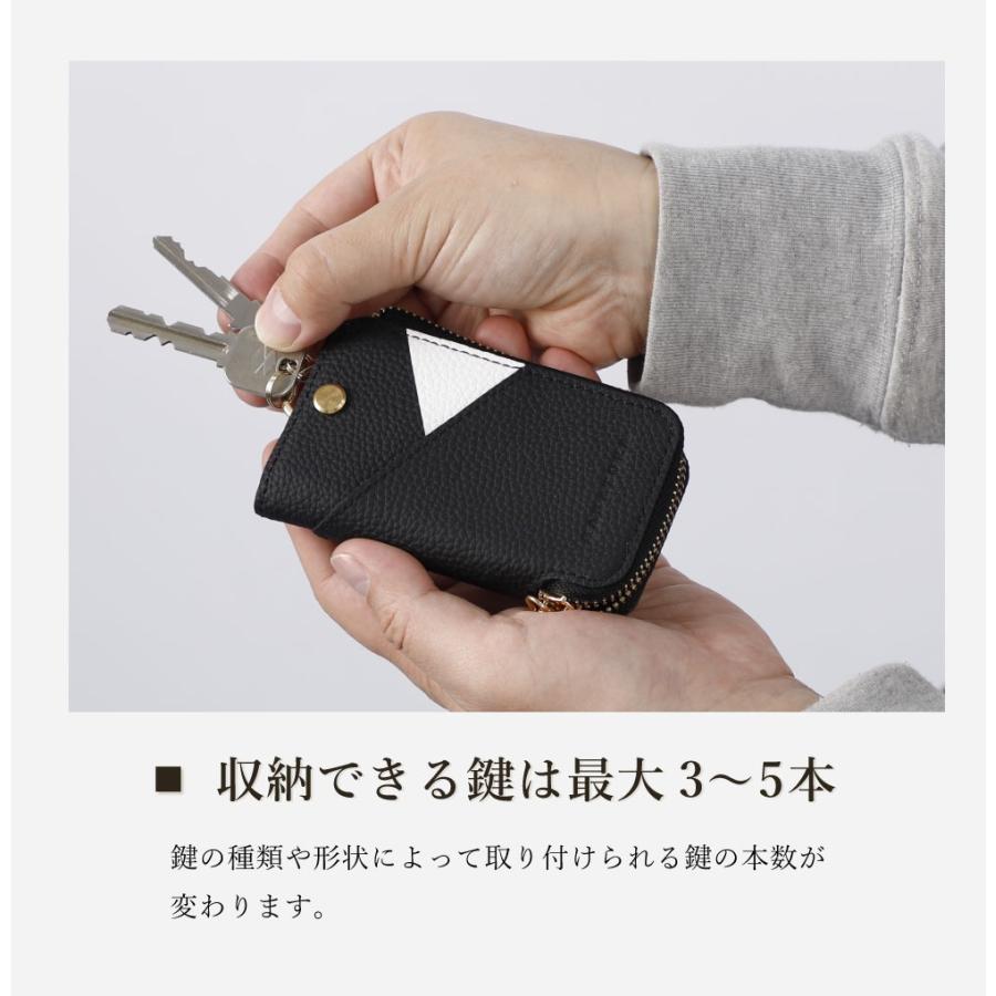 キーケース 本革 スマートキー 車 レディース メンズ ハーフファスナー