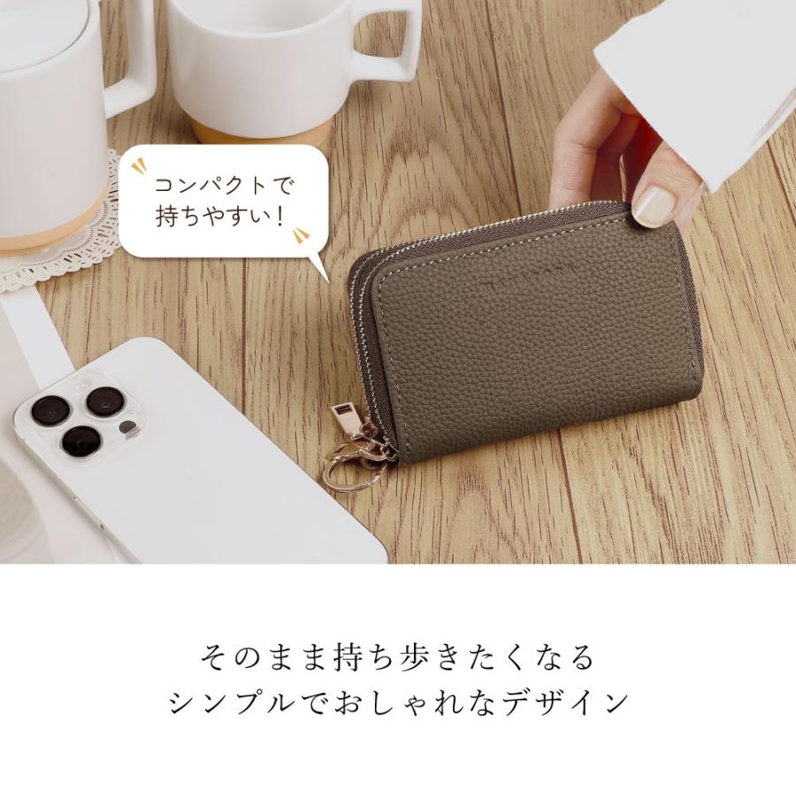 キーケース スマートキー 本革 車 レディース 小銭入れ ミニ財布