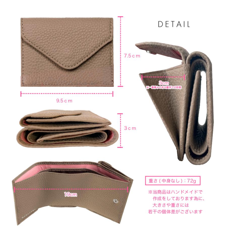財布 レディース メンズ 二つ折り 本革 革 軽い プレミアムレザー ミニ